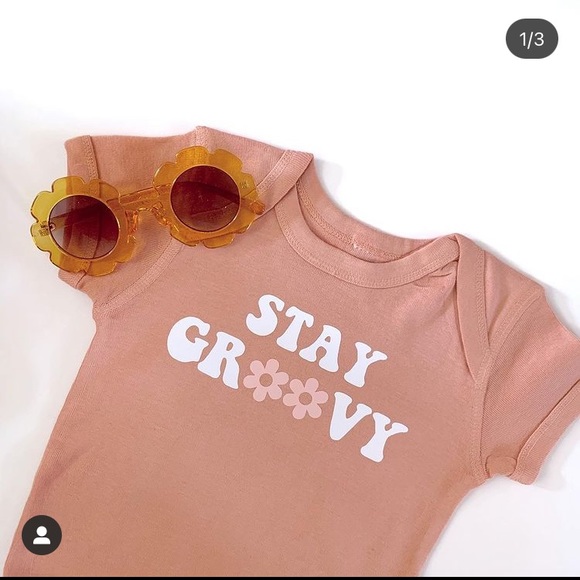 Isla & Skye | Stay Groovy” Onesie - Picture 2 of 5
